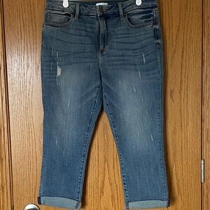 Studio Blue Distressed Ankle Jeans | Cropped Denim